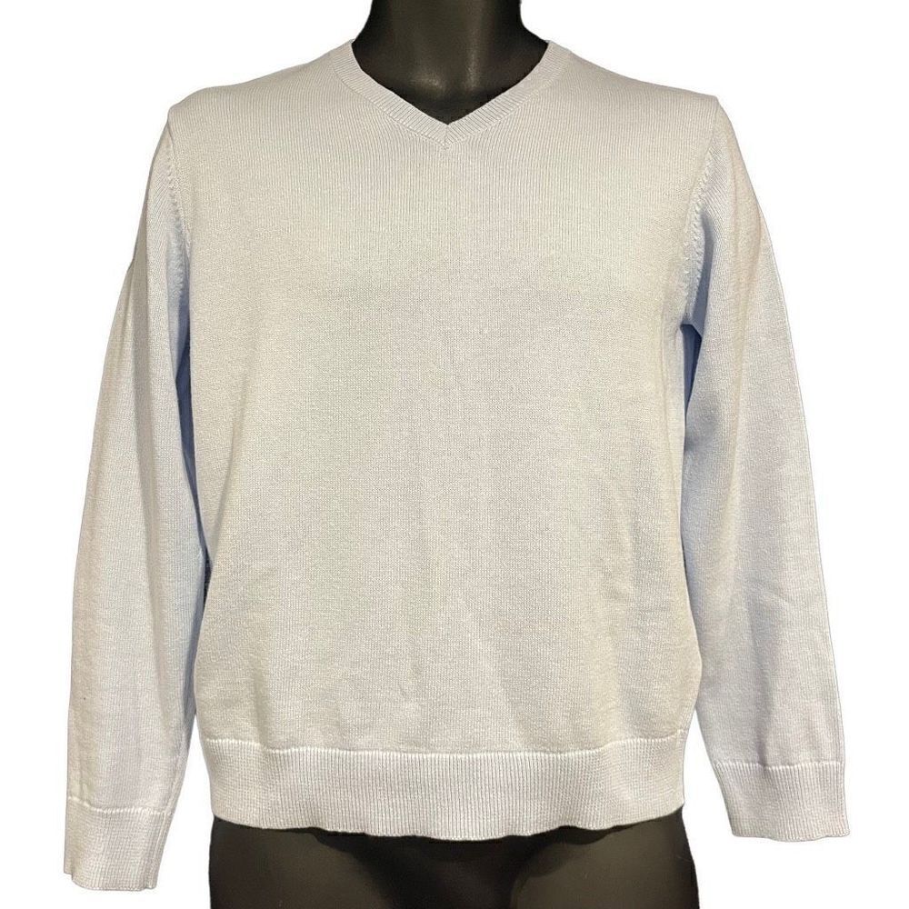 GAP Factory Light Blue Uniform V-Neck Sweater Boy’s XXL(14-16)